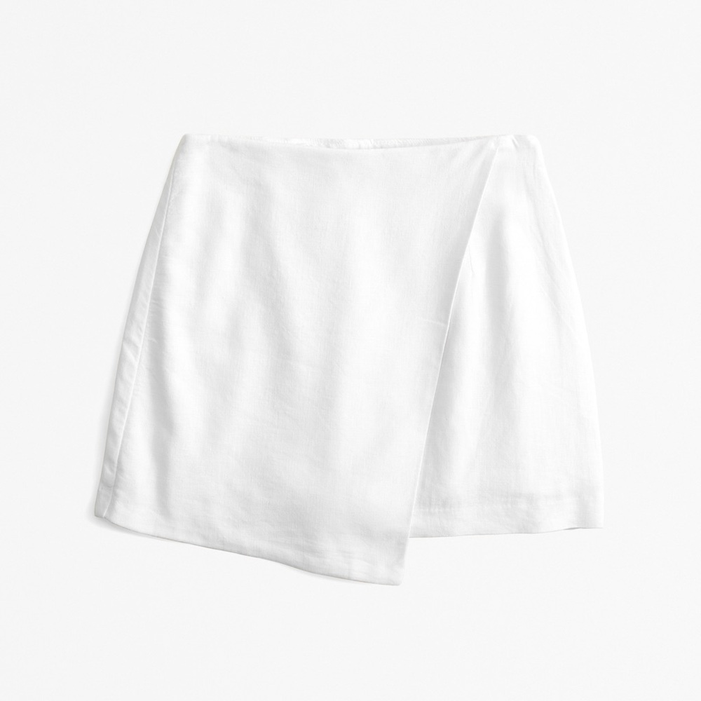 Abercrombie & Fitch White Mini Skirt